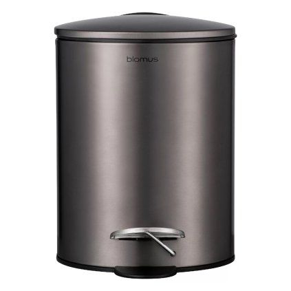 217493 pedalovy odpadkovy kos tubo 3 l seda metalicka ocel blomus