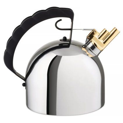 218882 varna konvice 9091 2 l stribrna cerna nerezova ocel alessi