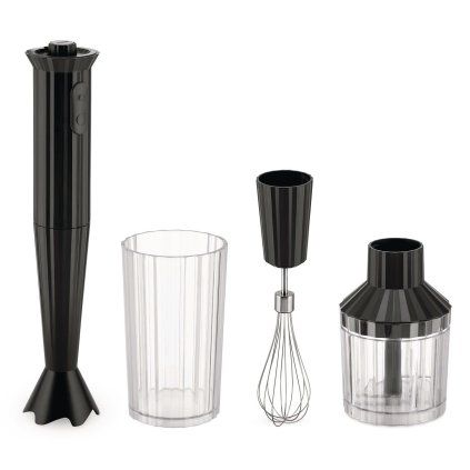 218900 tycovy mixer plisse 34 cm sada 4 ks cerna plast alessi