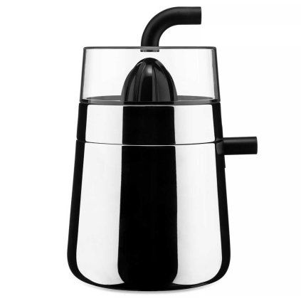 218918 elektricky odstavnovac toru 32 cm stribrna cerna nerezova ocel alessi