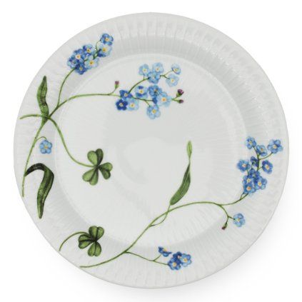 218951 dezertni talir hammershoi summer forget me not 22 cm bila porcelan kahler