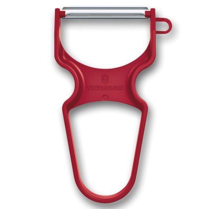 219719 skrabka na zeleninu rapid 11 cm rovne ostri cervena plast victorinox