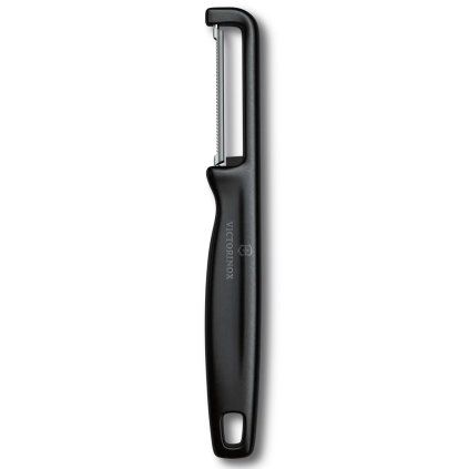219716 skrabka na zeleninu iota 16 cm zoubkovane ostri cerna plast victorinox