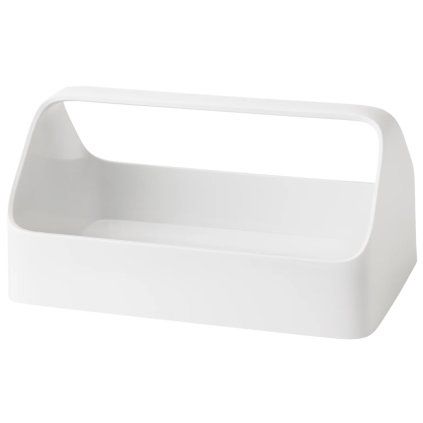 220142 ulozny box handy box 28 x 14 cm bila plast rig tig