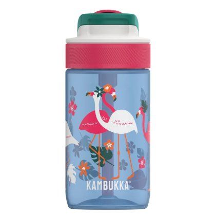 220571 lahev na vodu pro deti lagoon 400 ml blue flamingo tritan kambukka