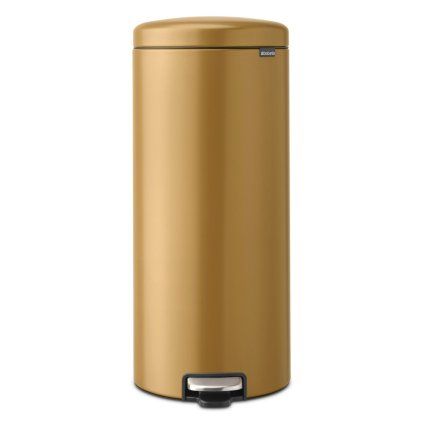 221738 pedalovy odpadkovy kos newicon 30 l teple zlata ocel brabantia