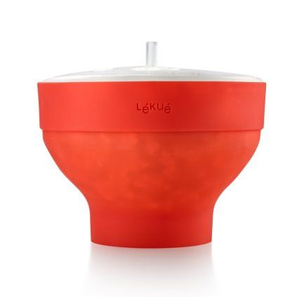 221774 nadoba pro pripravu popkornu do mikrovlnne trouby 20 cm cervena silikon lekue