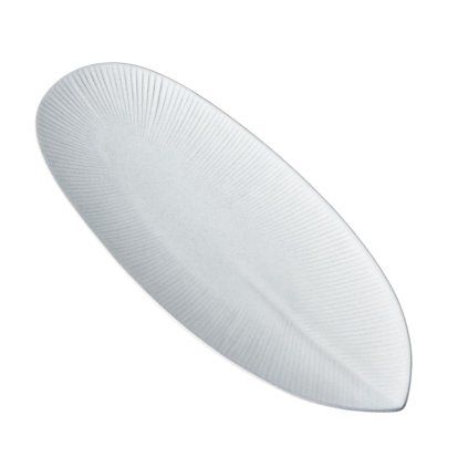 225486 servirovaci talir snow leaf 31 cm bila keramika mij