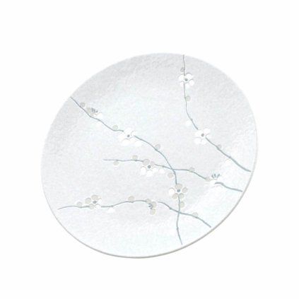 225516 jidelni talir white blossom 28 cm bila keramika mij