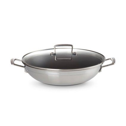 225051 wok classic 30 cm 4 3 l stribrna nerezova ocel le creuset
