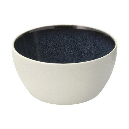 226545 jidelni miska gastro 12 cm 400 ml bila tmave modra kamenina bitz