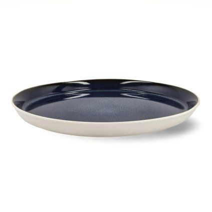 226560 jidelni talir gastro 27 cm bila tmave modra kamenina bitz