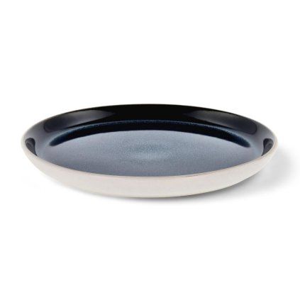 226611 dezertni talir gastro 21 cm bila tmave modra kamenina bitz