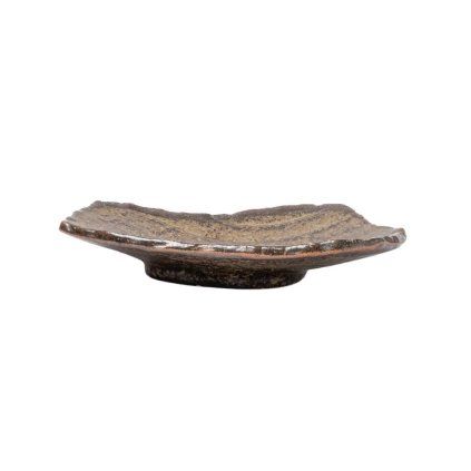 227340 servirovaci talir terra 21 x 17 cm hneda keramika mij