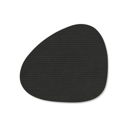 228672 podtacek curve corduroy 11 x 13 cm cerny inkoust kuze lind dna