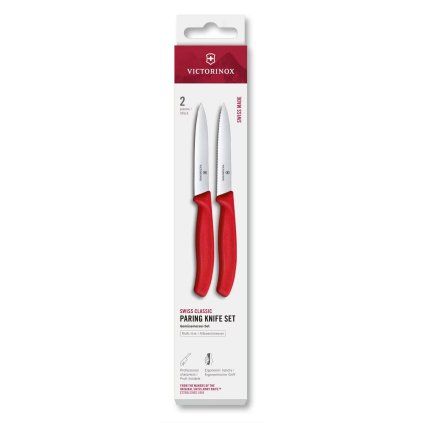 229311 sada nozu swiss classic 10 cm sada 2 ks cervena plast victorinox