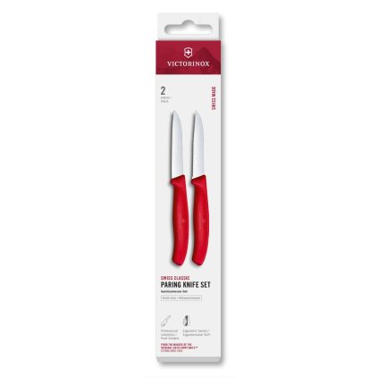 229494 sada nozu swiss classic 8 cm sada 2 ks cervena plast victorinox