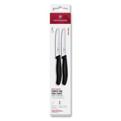 229392 sada nozu swiss classic 11 cm sada 2 ks vroubkovane cerna plast victorinox