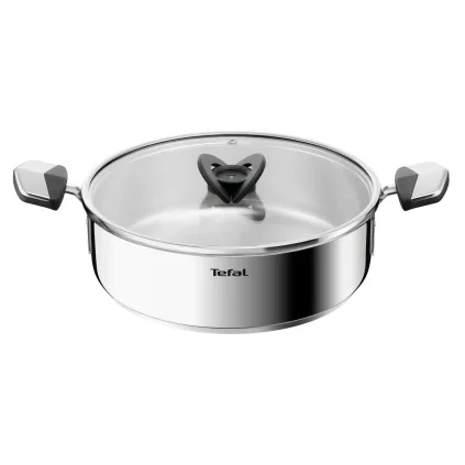 231001 nizky kastrol emotion 24 cm nerezova ocel tefal
