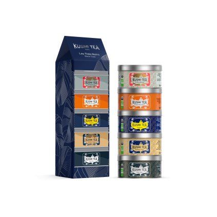233093 3 darkova sada caju black teas 5 x 20 g plechovka kusmi tea