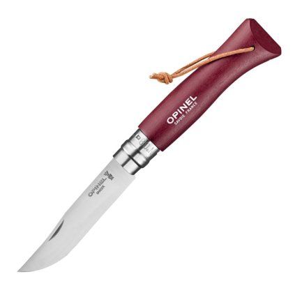 232111 kapesni nuz n 08 bushwacker 8 5 cm granatova habrove drevo opinel