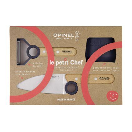 232183 detsky kucharsky set le petit chef sada 3 ks modra opinel