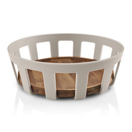 233264 kosik na pecivo nordic kitchen 22 x 7 cm piskova plast bambus eva trio