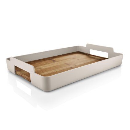 233273 servirovaci podnos nordic kitchen 50 x 35 cm piskova plast bambus eva trio