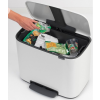 Coș cu pedală BO 36 l, alb, Brabantia