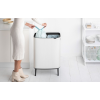 Coș de gunoi cu capac sensibil la atingere BO HI 2 x 30 l, alb, Brabantia