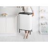 Coș de gunoi cu capac sensibil la atingere BO HI 2 x 30 l, alb, Brabantia