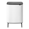 Coș de gunoi cu capac sensibil la atingere BO HI 2 x 30 l, alb, Brabantia