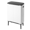 Coș de gunoi cu capac sensibil la atingere BO HI 2 x 30 l, alb, Brabantia
