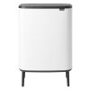 Coș de gunoi cu capac sensibil la atingere BO HI 2 x 30 l, alb, Brabantia