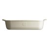 Farfurie pentru cuptor 29 x 19 cm, crem, lut, Emile Henry