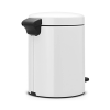 Coș cu pedală NEWICON 5 l, alb, Brabantia