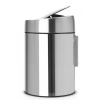 Coș de gunoi DE LUXE 5 l, oțel mat, Brabantia