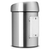 Coș de gunoi cu capac sensibil la atingere TOUCH BIN 3 l, rezistent la degete, oțel mat, Brabantia