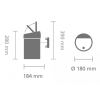Coș de gunoi cu capac sensibil la atingere TOUCH BIN 3 l, rezistent la degete, oțel mat, Brabantia