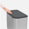 Coș de gunoi sensibil la atingere BO 3 x 11 l, oțel mat, Brabantia
