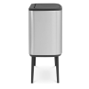 Coș de gunoi sensibil la atingere BO 3 x 11 l, oțel mat, Brabantia
