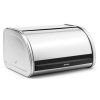 Coș pentru pâine ROLL TOP 32 cm, oțel mat, Brabantia