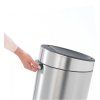 Coș de gunoi cu capac sensibil la atingere TOUCH BIN NEW 30 l, rezistent la amprentă, oțel mat, Brabantia