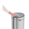 Coș de gunoi cu capac sensibil la atingere TOUCH BIN NEW 30 l, rezistent la amprentă, oțel mat, Brabantia