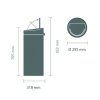 Coș de gunoi cu capac sensibil la atingere TOUCH BIN NEW 30 l, rezistent la amprentă, oțel mat, Brabantia