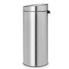 Coș de gunoi cu capac sensibil la atingere TOUCH BIN NEW 30 l, rezistent la amprentă, oțel mat, Brabantia