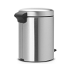 Coș cu pedală NEWICON 5 l, oțel mat, Brabantia