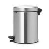 Coș cu pedală NEWICON 5 l, oțel mat, Brabantia