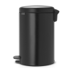 Coș cu pedală NEWICON 20 l, negru mat, Brabantia