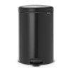 Coș cu pedală NEWICON 20 l, negru mat, Brabantia